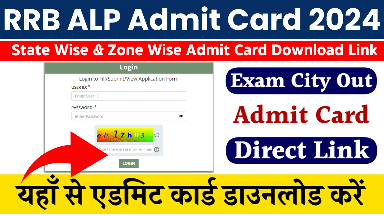 Railway ALP Admit Card 2024